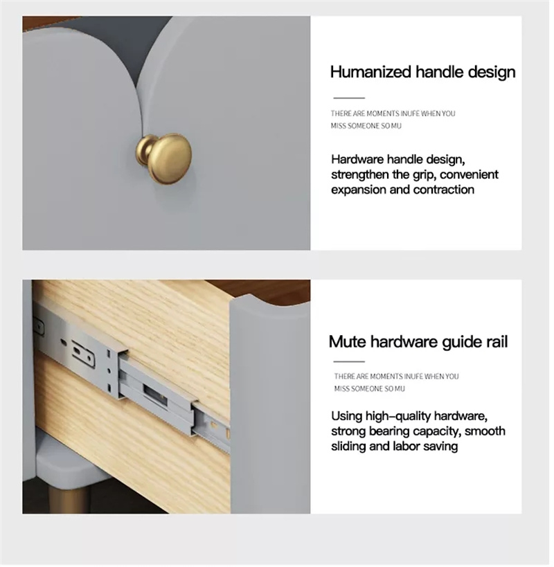 Small Bedside Table with Drawers | Space-Saving Nightstand