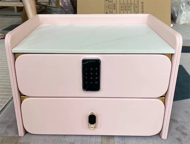 Hotel Nightstand with Gold Legs | Commercial Bedside Table Supplier