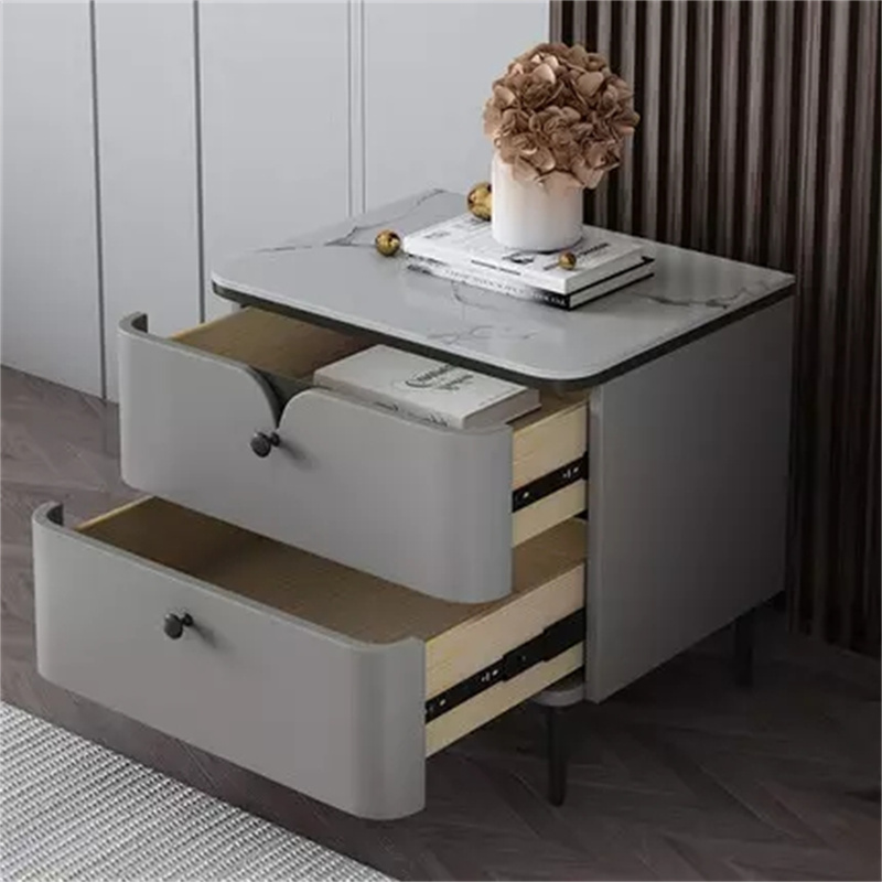 Small Bedside Table with Drawers | Space-Saving Nightstand