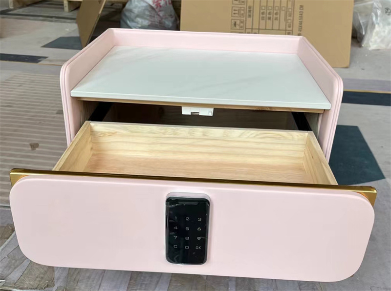 Hotel Nightstand with Gold Legs | Commercial Bedside Table Supplier