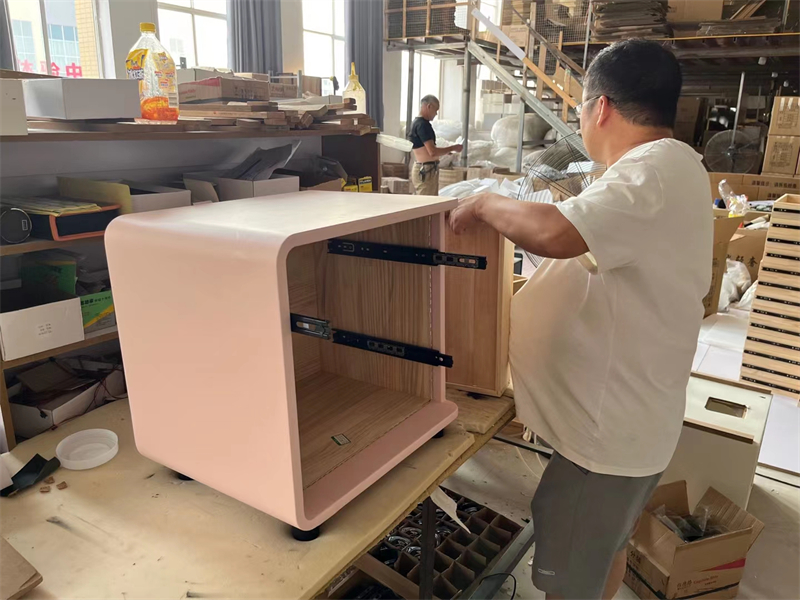 OEM Leather Nightstand Manufacturer | Custom Bedside Table Factory