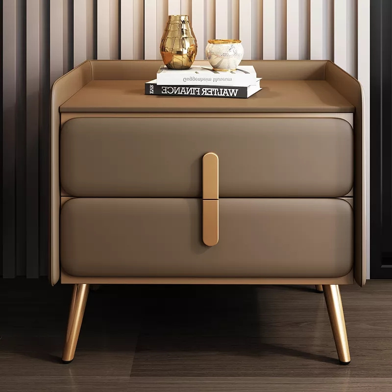 Hotel Nightstand with Gold Legs | Commercial Bedside Table Supplier