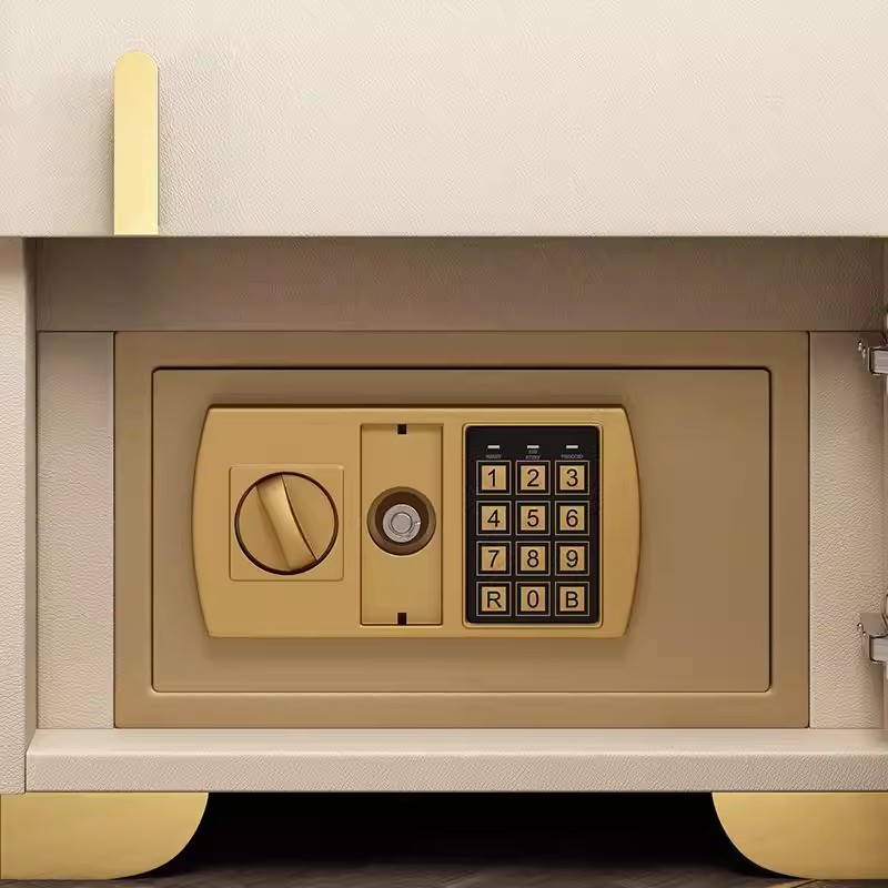 Solid Wood Nightstand with Drawer | Storage Bedside Table with USB